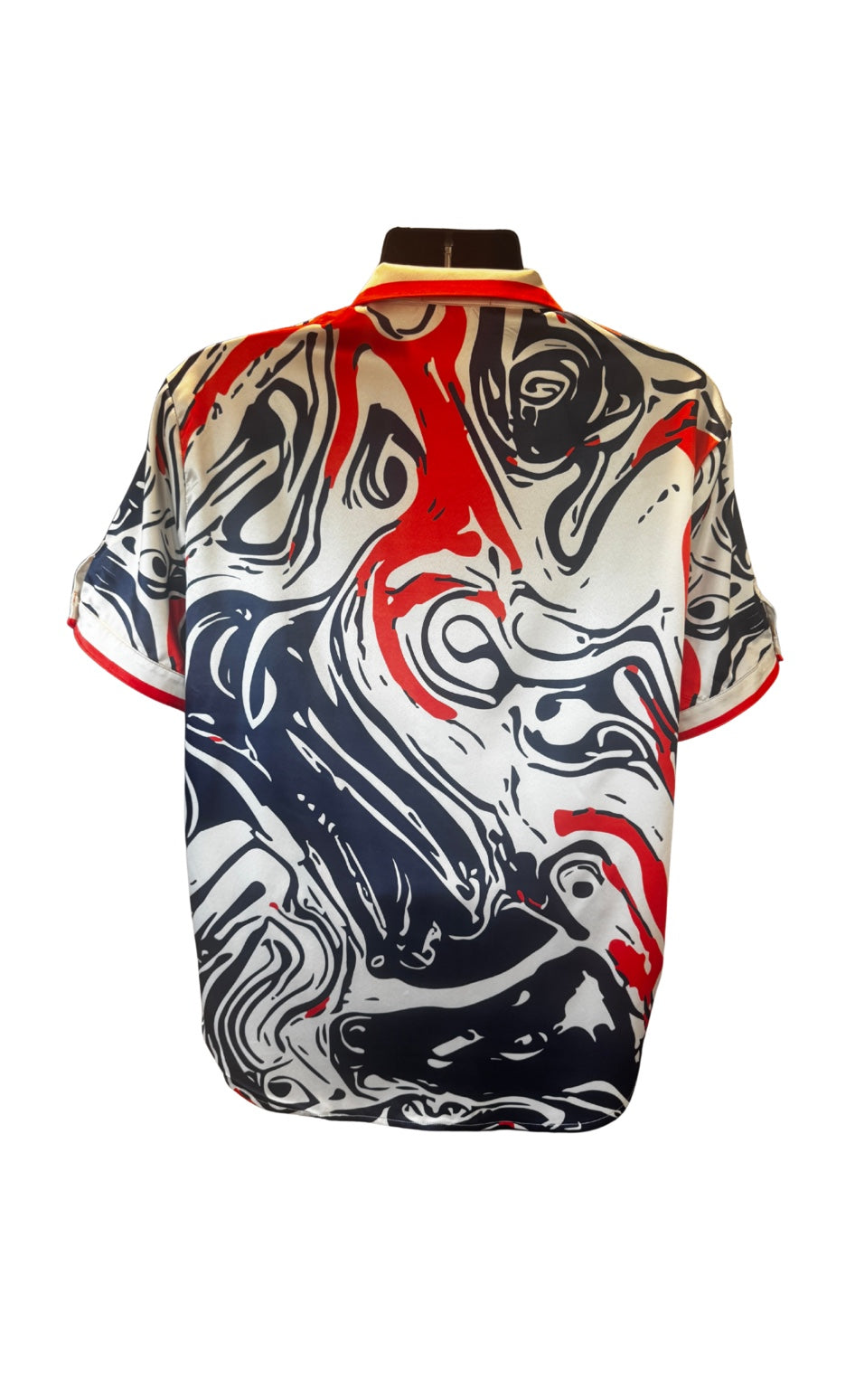 22INC Marble Wave Short Set – Navy / Red / Cream