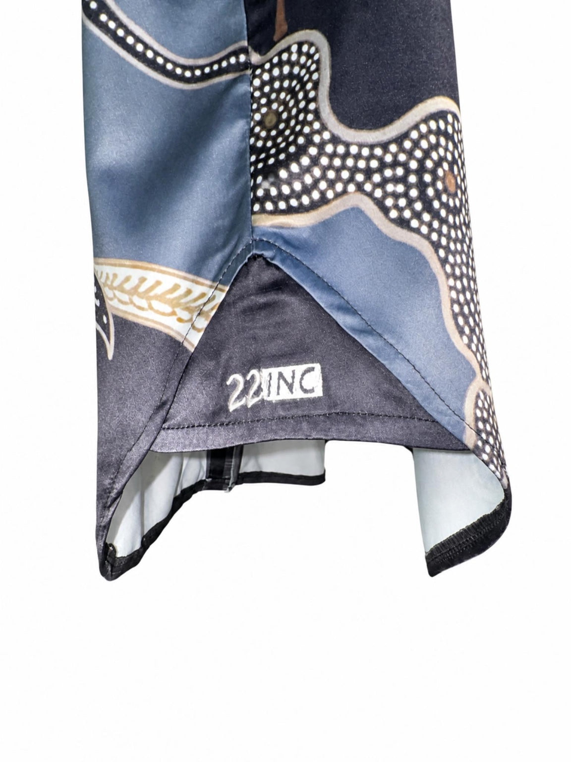 22INC Luxury Paisley Short Set – Black / Cream