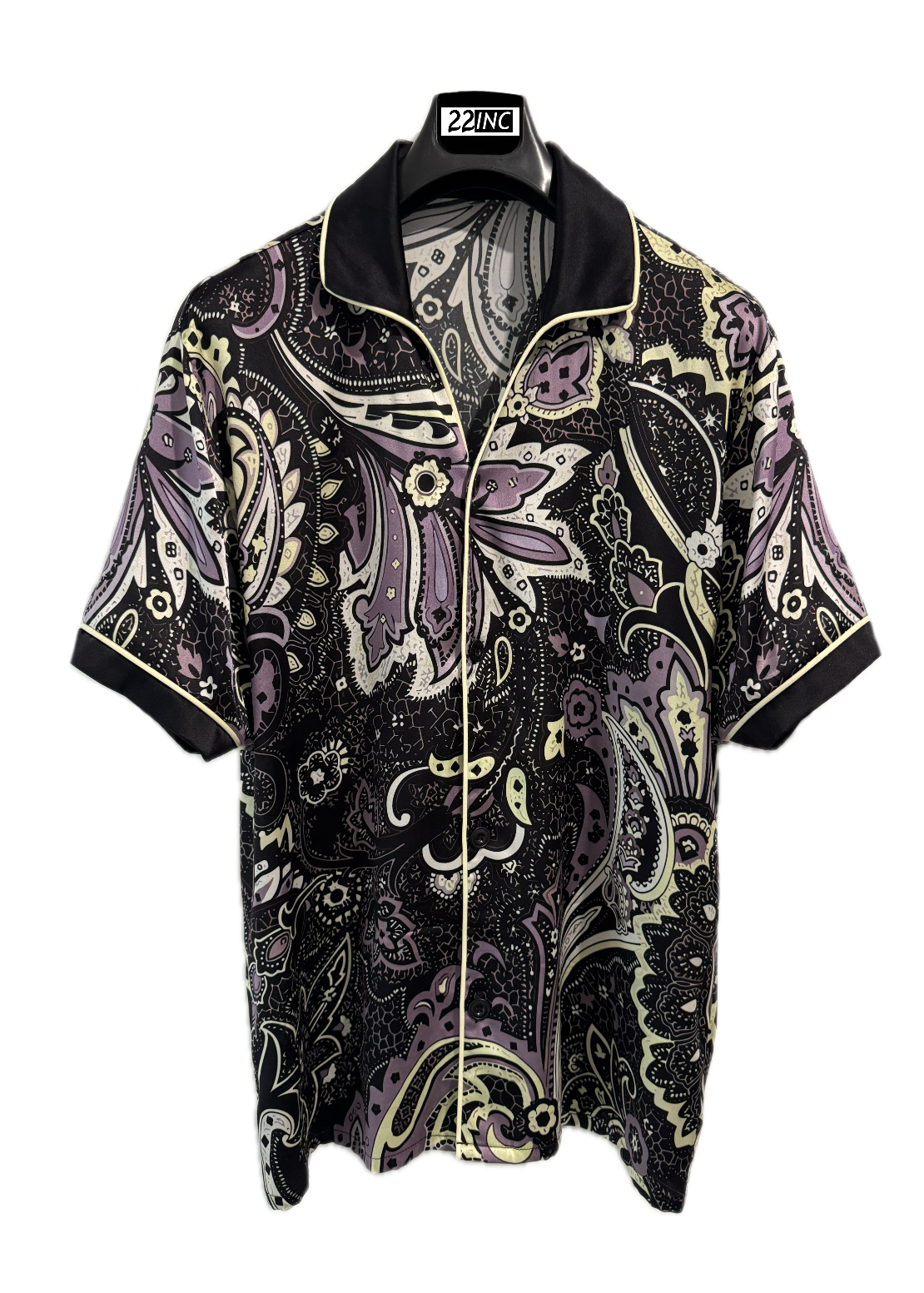 PRE-ORDER - Gentlemen's Collection Paisley Print Silk Shirt (Copy)