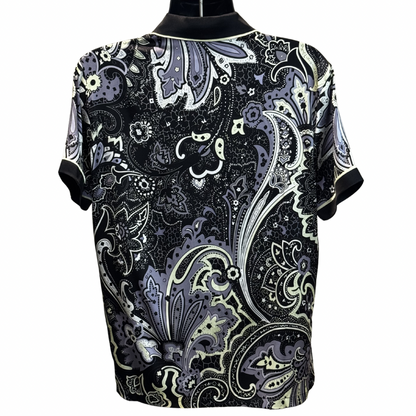 Gentleman's Collection Luxury Paisley Print Silk Shirt